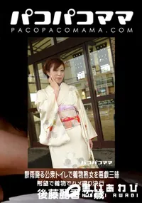 【パコパコママ 秋雨降る公衆トイレで着物熟女を悪戯三昧】の一覧画像