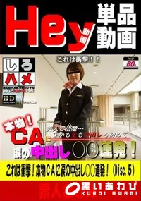 【これは衝撃!本物CAに涙の中出し○○連発!!(Disc.5)】の一覧画像